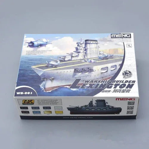 Meng Model WB-001 Warship Builder Lexington (Q Edition) Cute Aircraft - ModelHives