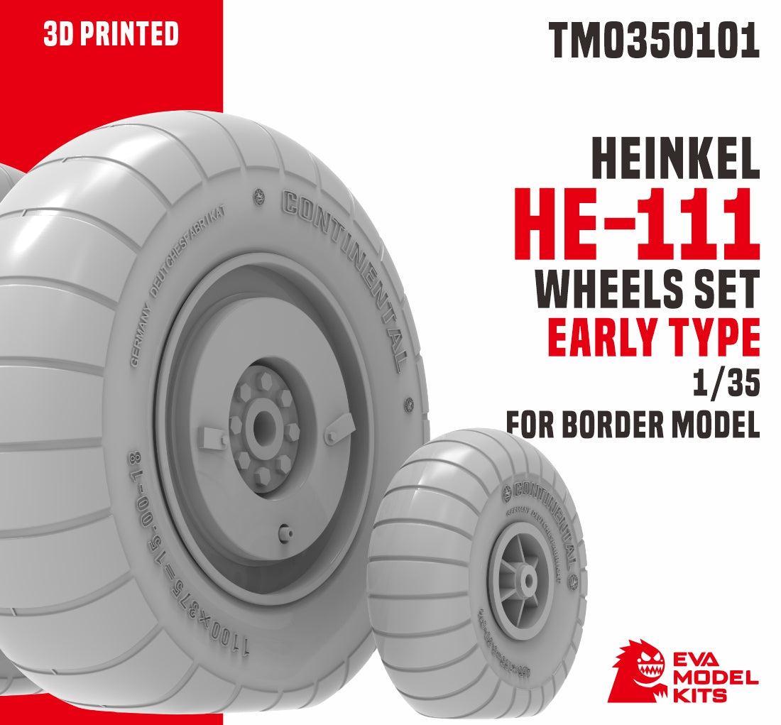 EVAMODEL TM0350101 1/35 Heinkel HE-111 Wheels Set Early Type For Border "No Model