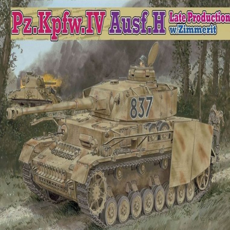 DRAGON 1/35 6560 Pz.Kpfw.IV Ausf.H Late Production w/Zimmerit [Bonus:dream Track