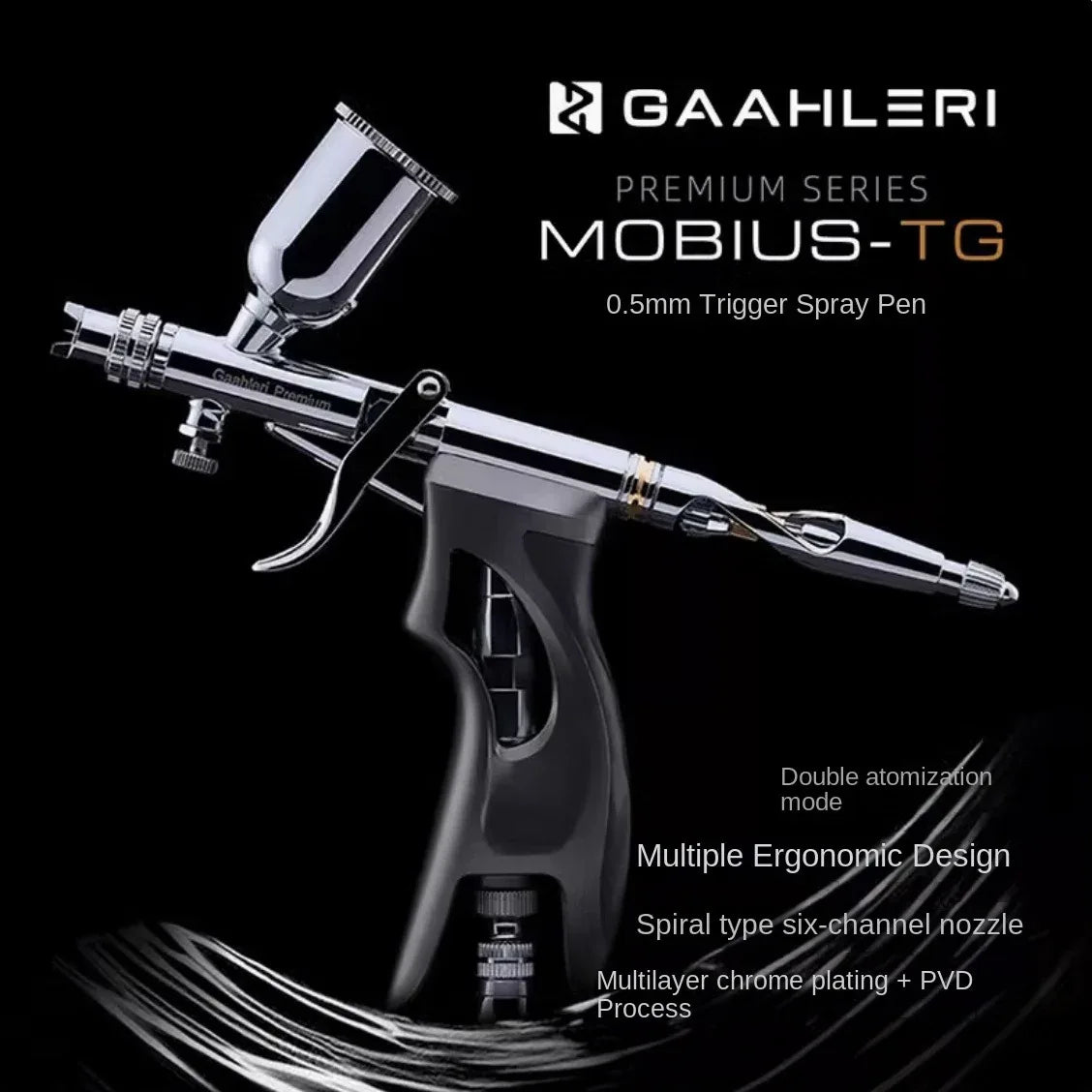 Gaahleri Spraying Spray Airbrush Mobius-TG ROUND & FAN CAP 0.5MM Painting Tool - ModelHives