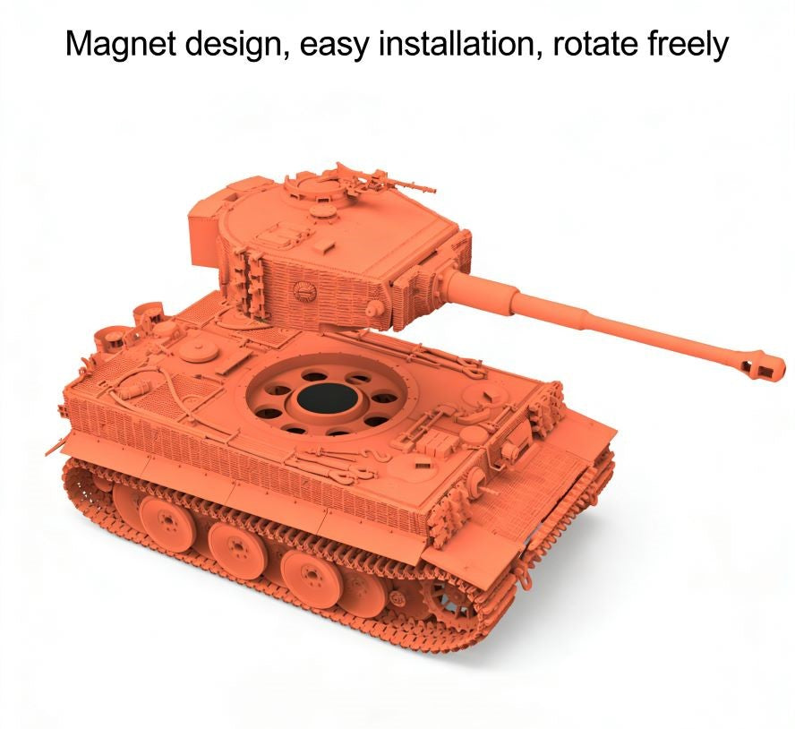Tiger I Tank Model Kit 1/72- Mid Type -2 Options (217 Carius & Standard) | Refine 2003