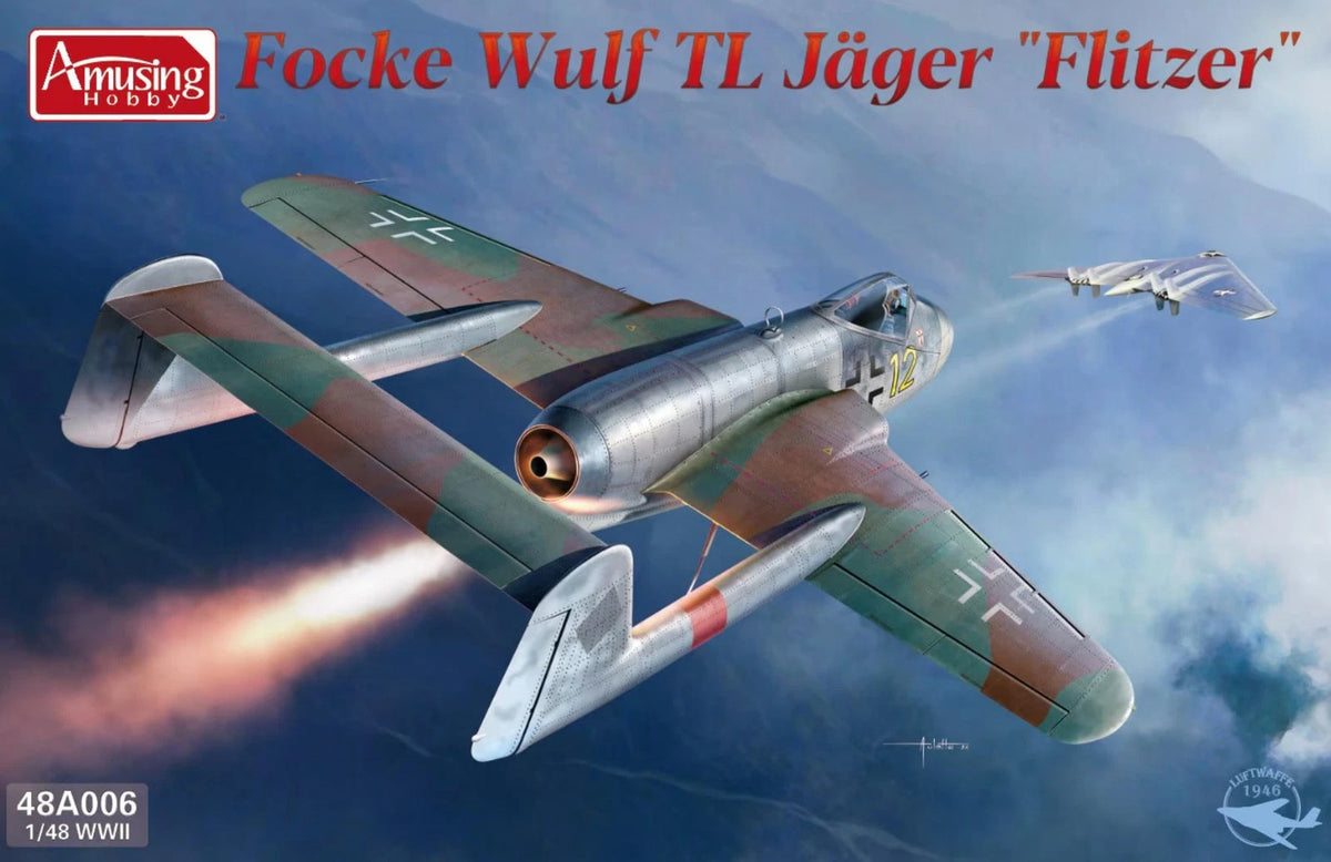 Amusing 48A006 1/48 Focke Wulf TL Jager "Flitzer"German Jet Fighter Model Kit