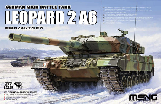 MENG TS-055 1/35 German Leopard 2A6 Main Battle Tank Model Kit - High - Detail