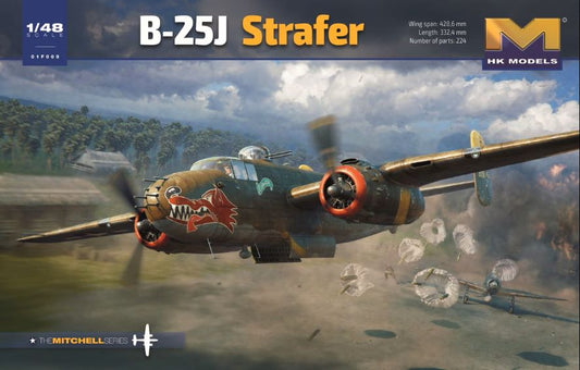 HK Model 01F009 1/48 B-25J Strafer Bomber Model Kit