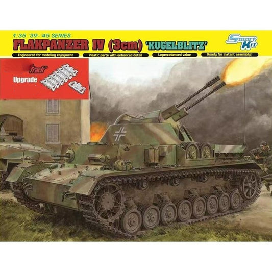 DRAGON 6889 1/35 Flakpanzer IV (3cm) 'Kugelblitz' & Tracks