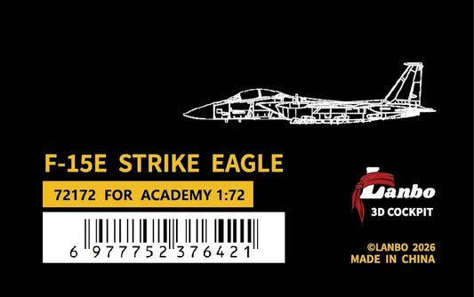 LANBOMODEL 72172 1/72 USA F-15E Fighter Jet For ACADEMY - ModelHives