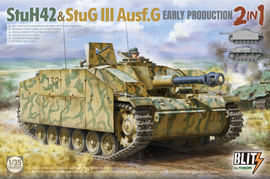 Takom 8009 1/35 StuH42 & StuG.III Ausf.M G Early Production  "2 in 1"