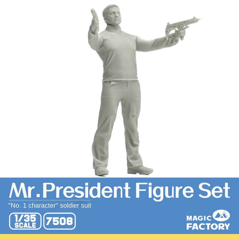 MAGIC FACTORY 7508 1/35 Mr.President Figure Set Plastic Model