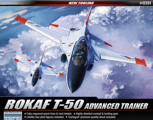 Academy AC12231 1/48 T-50 Korea Air Force Advanced Trainer Airplane Model Kit Presale - ModelHives