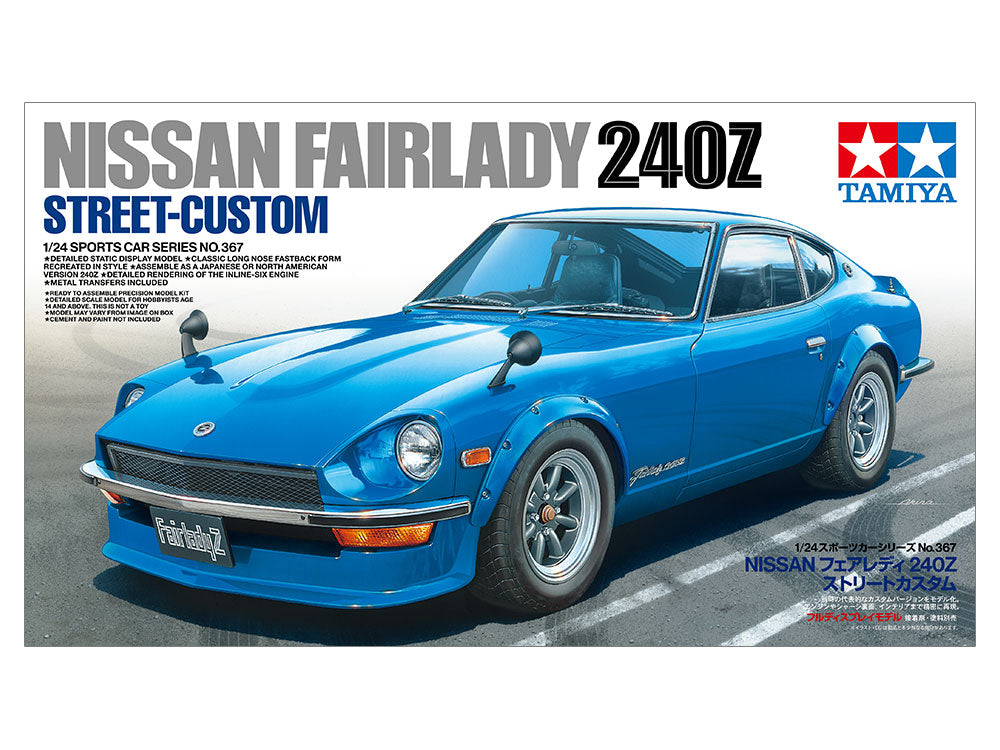 Tamiya TA24367 1/24 NISSAN FAIRLADY 240Z STREET-CUSTOM Sports Car Series