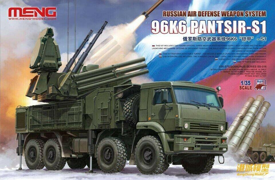 Meng Model 1/35 SS-016 Russian Air Defense Weapon System 96K6 Pantsir-S1 - ModelHives