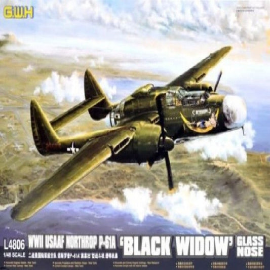 GreatWall 1/48 L4806 USAAF Northrop P-61A "Black Widow" Glass Nose Top quality