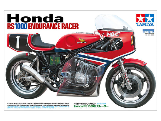 Tamiya TA14014 1/12 Scale Motorcycle Model Kit RS1000 Endurance Racer