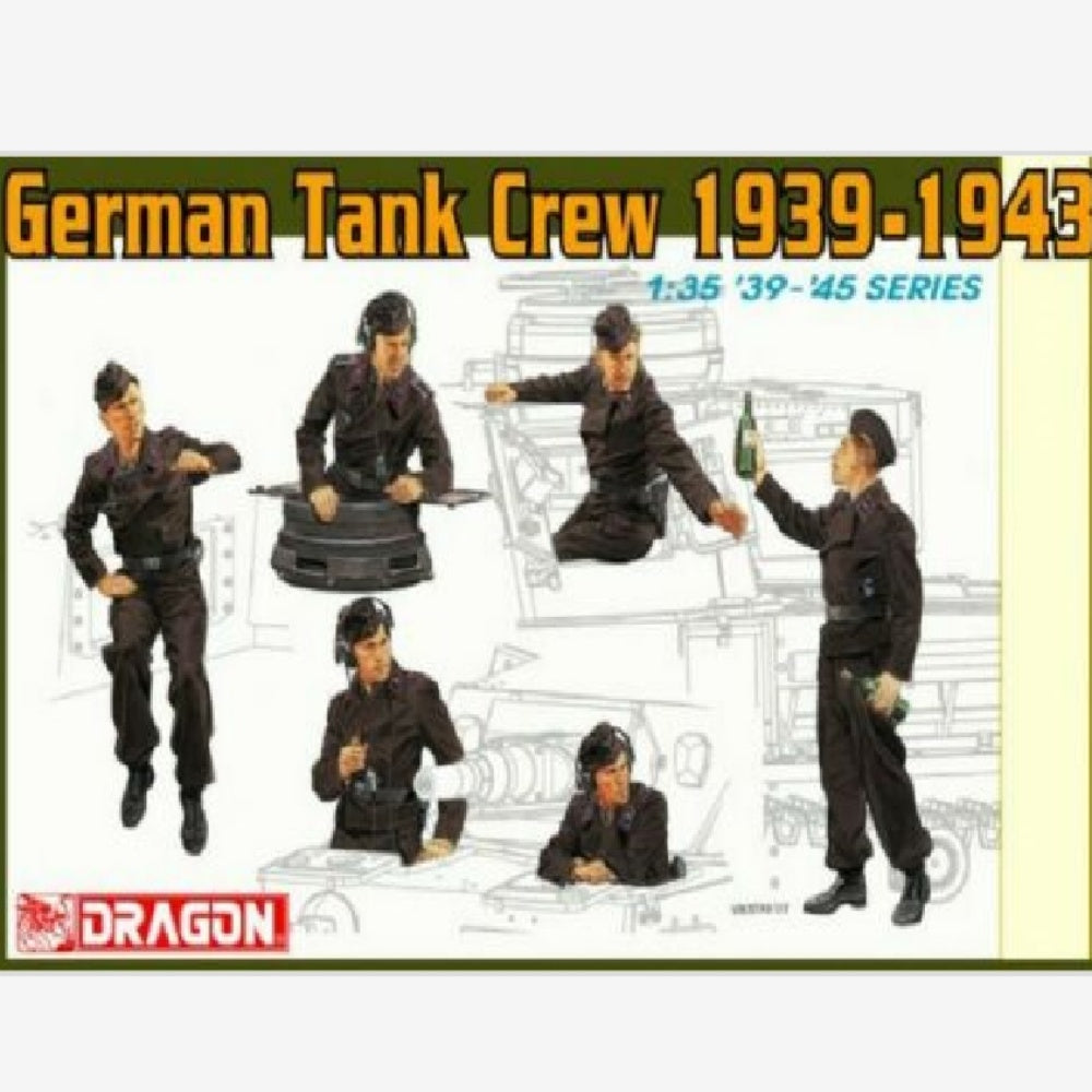 Dragon Models 6375 1/35 scale German Tank Crew 1939-1943 model 2019 new