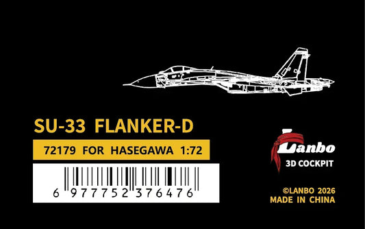 LANBOMODEL 72179 1/72 Russian SU-33 Fighter Jet£¨For hasegawa£© - ModelHives