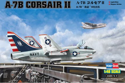 Special Sales! 1/48 A-7B Corsair II Aircraft Model Kit | Hobbyboss 80343