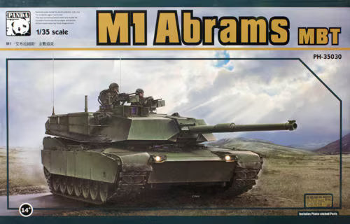Discover the US M1 Abrams MBT Tank Model Kit 1/35 by Panda Hobby, featuring expert research and detailed 105mm gun reproduction for enthusiasts.