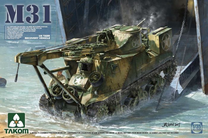 Takom 2088 1/35 US Tank Recovery Vehicle Model kit Reprint Presale