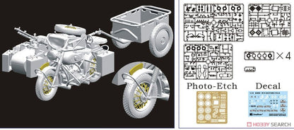 Great Wall L3510 German Motorcycle R75 w/Sidecar 1/35 New Model Kit