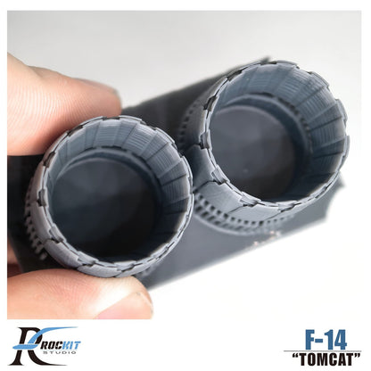 ROCKIT 480503 1/48 F-14 B/D F-110 GE-400 Exhaust Nozzles (Open State) For Tamiya