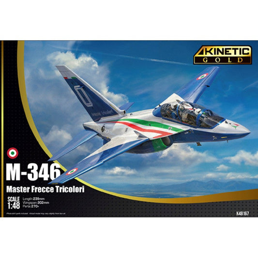 Build your own M-346 Frecce Tricolori model with Kinetic's 1/48 scale kit.