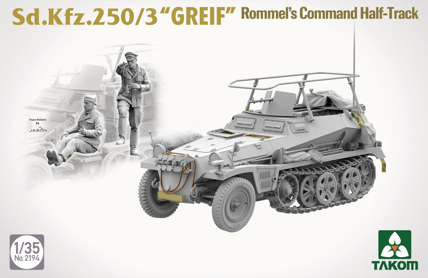Explore this TAKOM 2194 1/35 Scale Sd.Kfz.250/3 Greif Half-Track Tank Model Kit 