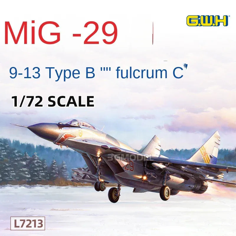 Great Wall Hobby L7213 1/72 Russian MIG-29 FULCRUM C 9-13 Fighter Model Kit - ModelHives