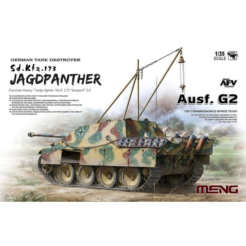MENG TS-047 1/35 GERMANY TANK DESTORYER SD.KFZ.173 JAGDPANTHER Ausf.G2 2020 New