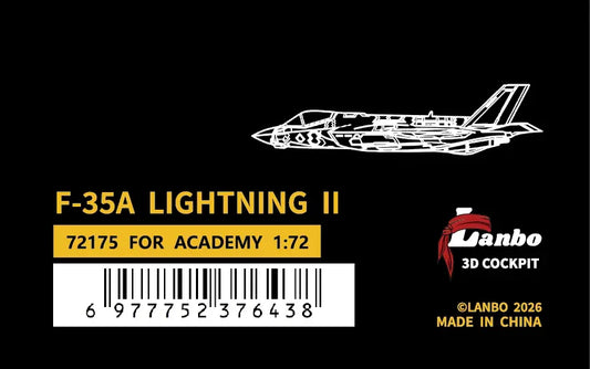 LANBOMODEL 72175 1/72 USA F-35A Fighter Jet£¨For ACADEMY£© - ModelHives