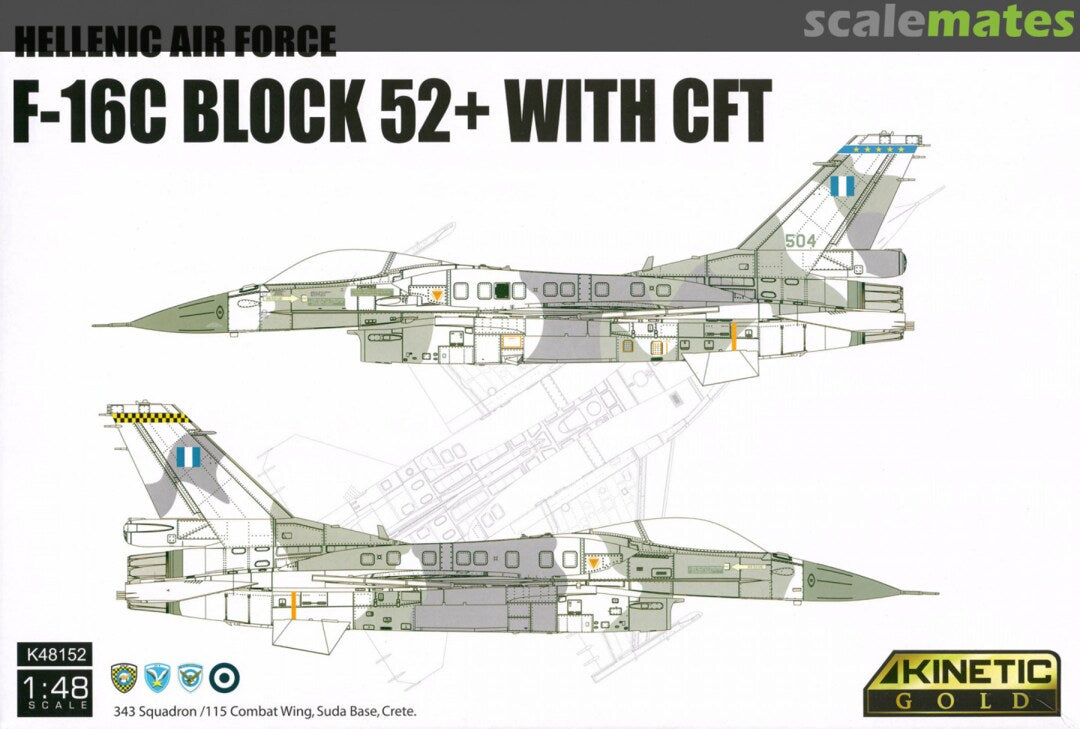 KINETIC 48152 1/48 Hellenic Air Force F-16C Block 52+WITH CFT Limited Edition