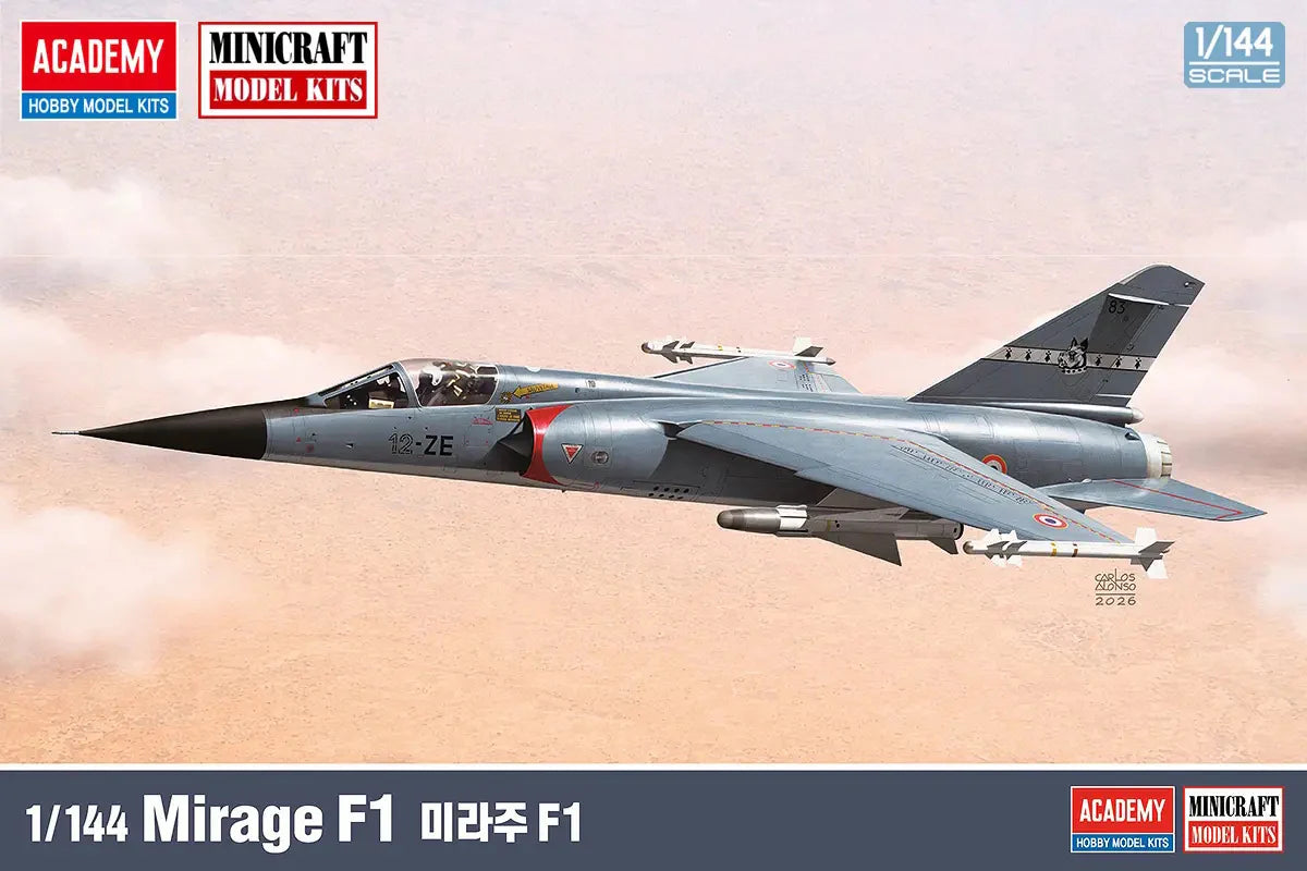 ACADEMY AC12665 1/144 Dassault Mirage F1 Fighter Aircraft Model Kit