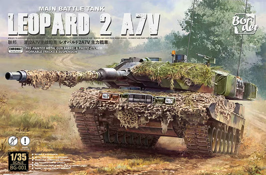 Border BG-001 1/35 Leopard 2A7V Main Battle Tank ( Pre-Painted)  Plastic Kit