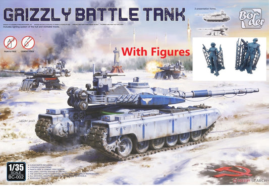 Border BC-002 1/35 GRIZZLY BATTLE TANK Model Kit With Figures