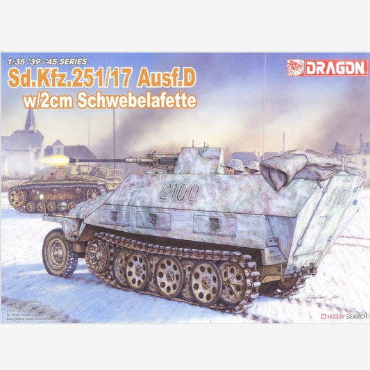 DRAGON 6292 German Sd.Kfz.251/17 Ausf.D ASDF-propelled Artillery Versus Model