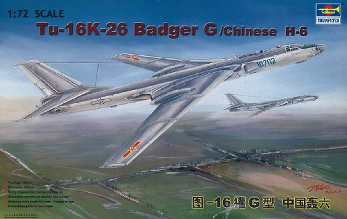 Trumpeter 1/72 01612 Tu-16K-26 Badger G/Chinese H-6