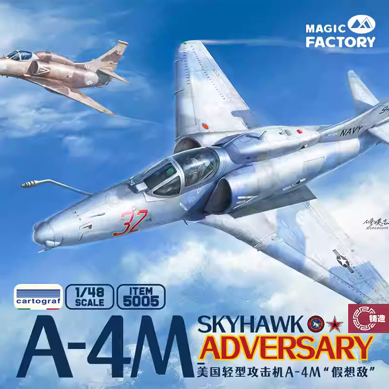1/48 A-4M Skyhawk 'Adversary' Light Attack Aircraft Model Kit | MAGIC FACTORY 5005