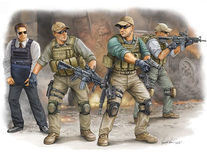 TRUMPETER 00420 1/35 Scale PMC IN IRAQ 2005 VIP Securlty guards