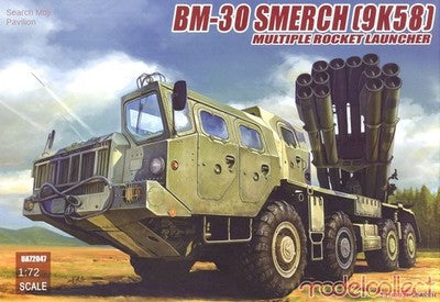 Modelcollect UA72047 1/72 BM-30 SMERCH (9K58) Multiple Rocket Launcher Model