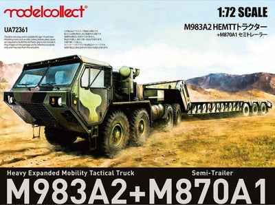 Collect UA72361 1/72 M983A2+M870A1 Expanded Mobility Tactical Truck Semi-Trailer