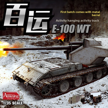 Amusing 35A026 1/35 German Waffenträger auf E-100 WT Weapon Carrier Plastic Model Kit