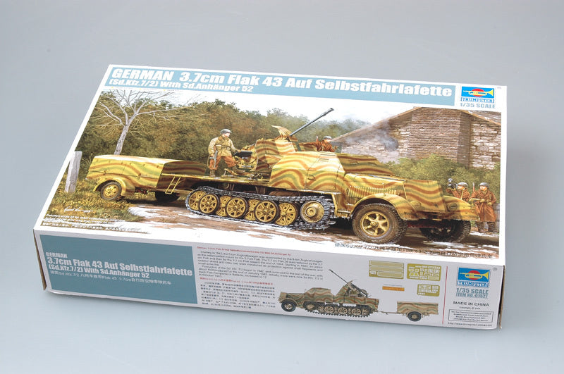 Trumpeter 1/35 01527 German 3.7cm Flak 43 Sd.Kfz.7/2