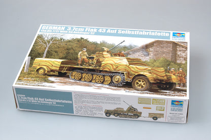 Trumpeter 1/35 01527 German 3.7cm Flak 43 Sd.Kfz.7/2