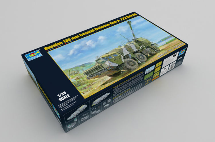 Trumpeter 1/35 01036 Russian 130mm Coastal Defense Gun A-222 Bereg
