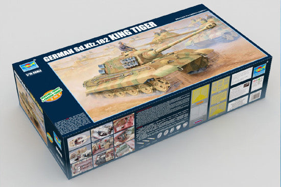Trumpeter 00910 1/16 German Kingtiger 2 in 1(Henschel Turret & Turret)（US STOCK)