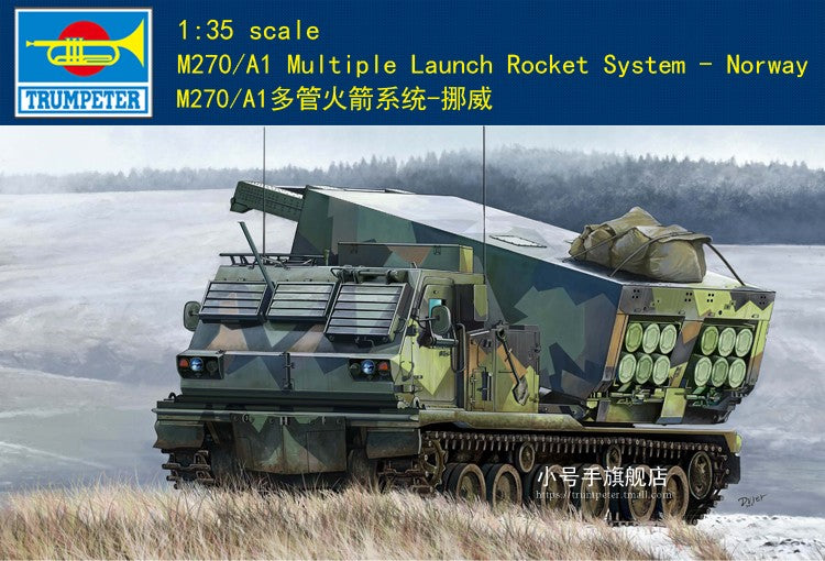 Trumpeter 01048 1/35 M270/A1 Mutiple Launch Rocket System-Norway