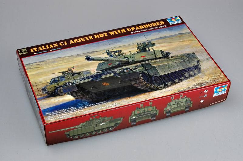 Trumpeter 1/35 00394 Italian C1 Ariete with Uparmored tank model kit