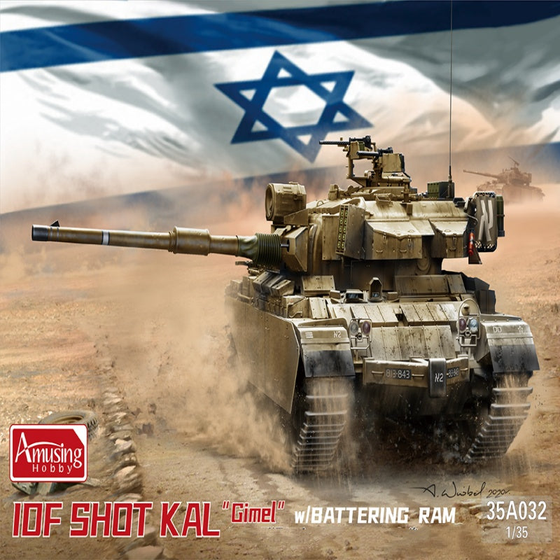 Amusing 35A032 1/35 IDF Shot Kal"Gimel"w/Battering Ram Model Kit