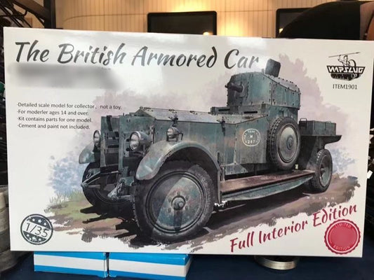 Warslug 1901 1/35 scale the british armored car full interior edition 2020 new