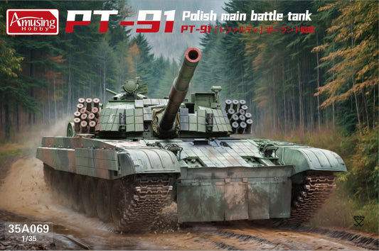 Amusing 35A069 1/35 PT-91 Polish Main Battle Tank Assemble Model  Kit