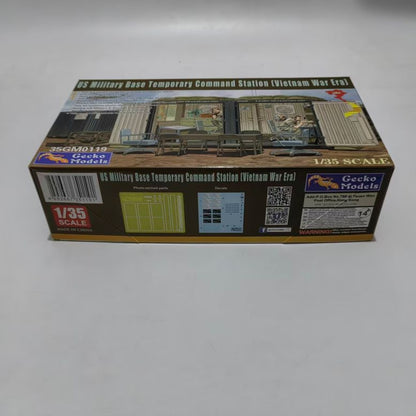 Discover the Gecko 35GM0119 1/35 Military Base Command Station Model Kit, perfect for collectors and enthusiasts of Vietnam War era models. Limited stock!